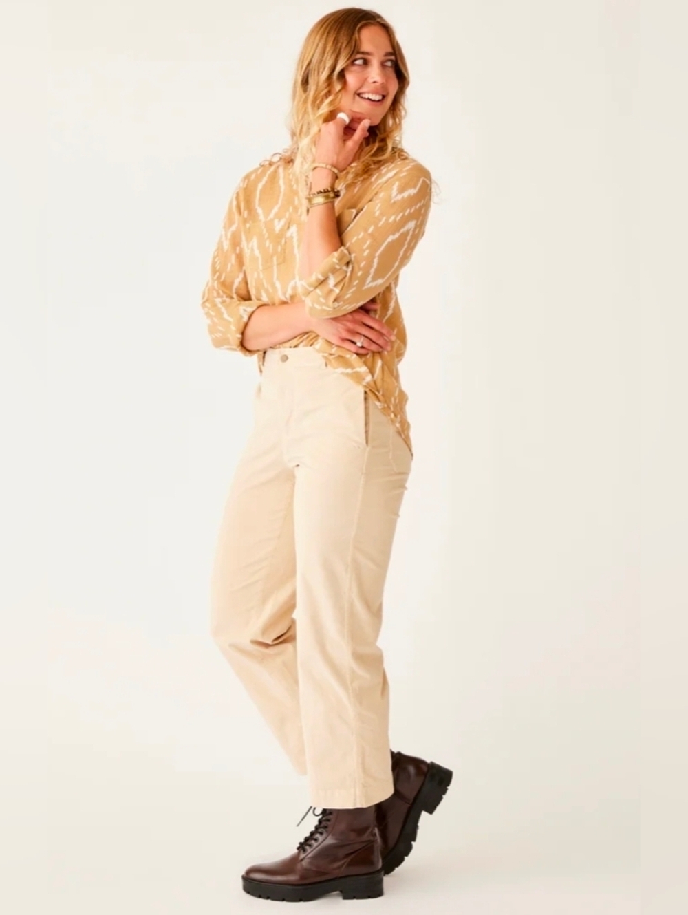 ❤️ CARVE DESIGNS REX HIGH RISE WIDE LEG CORD PANTS / TROUSERS, 0 (25) - Picture 4 of 15